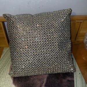 Rhinestone Throw Pillow